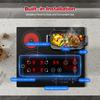 Glass Ceramic Hob 4 Plates, Built-in Hob 60 Cm, Hob 4 Hobs, 6600 W, Double & Oval Cooking Zone,, Touch, Timer, CHE66S244