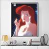 Disney 5D DIY Diamond Painting: Ariels Iconic Features Illustration Cartoon Full Diamond Mosaic Art Wall Decoration Set