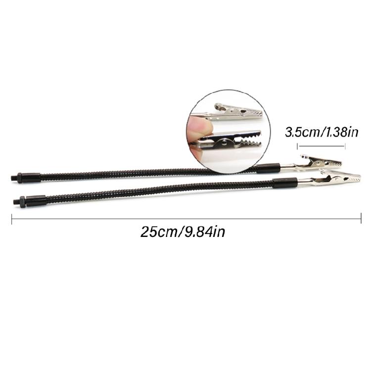 2 st Lödkolvsklämma Hjälphandsklämma Svetsning Justerbar Klämma Lödmontering Svetsningstillbehör Krokodilklämmor