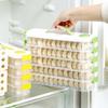 Multi-layer Wonton Storage Container with Lid, Stackable Fresh-Keeping Organizer.