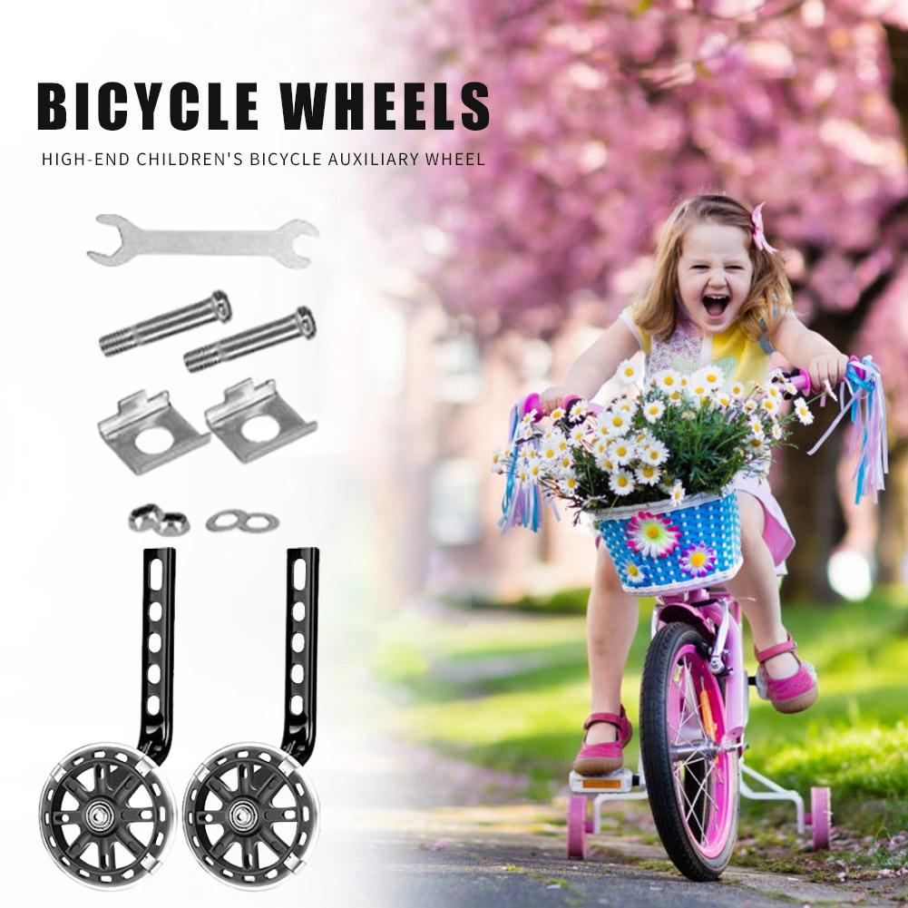 Training Wheels Bicycle Stabiliser Mounted Kit for 12/14/ 16/18/ 20 Inch Children Kids Bicycle
