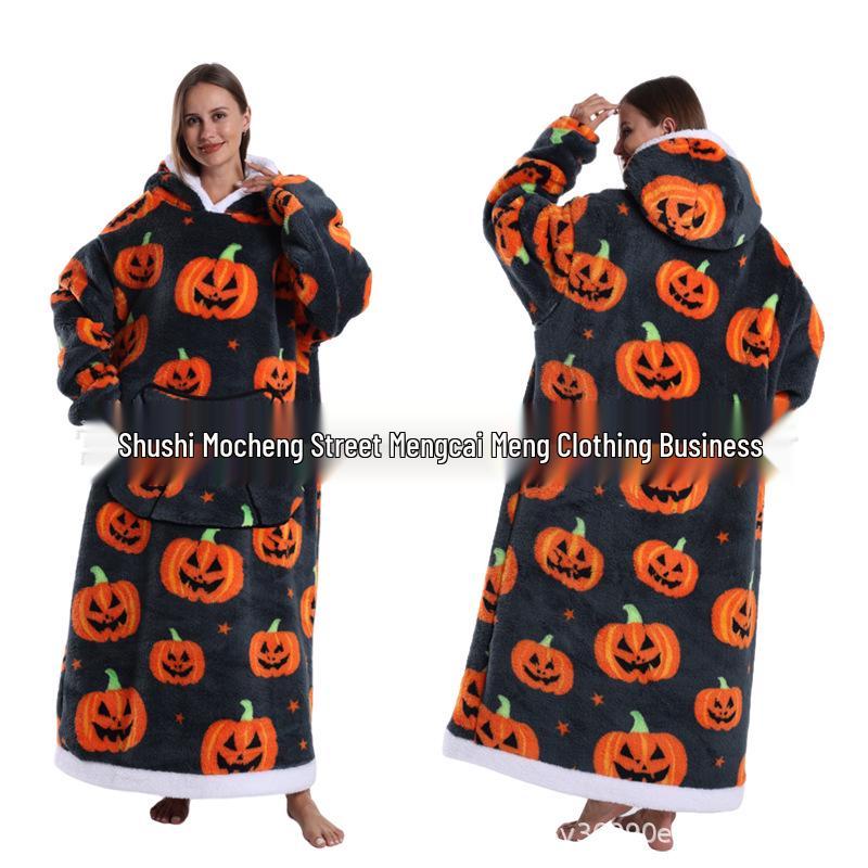 Women's Winter Cozy Velvet Robe - Double-Sided Soft Cotton for Cold Protection and Comfort