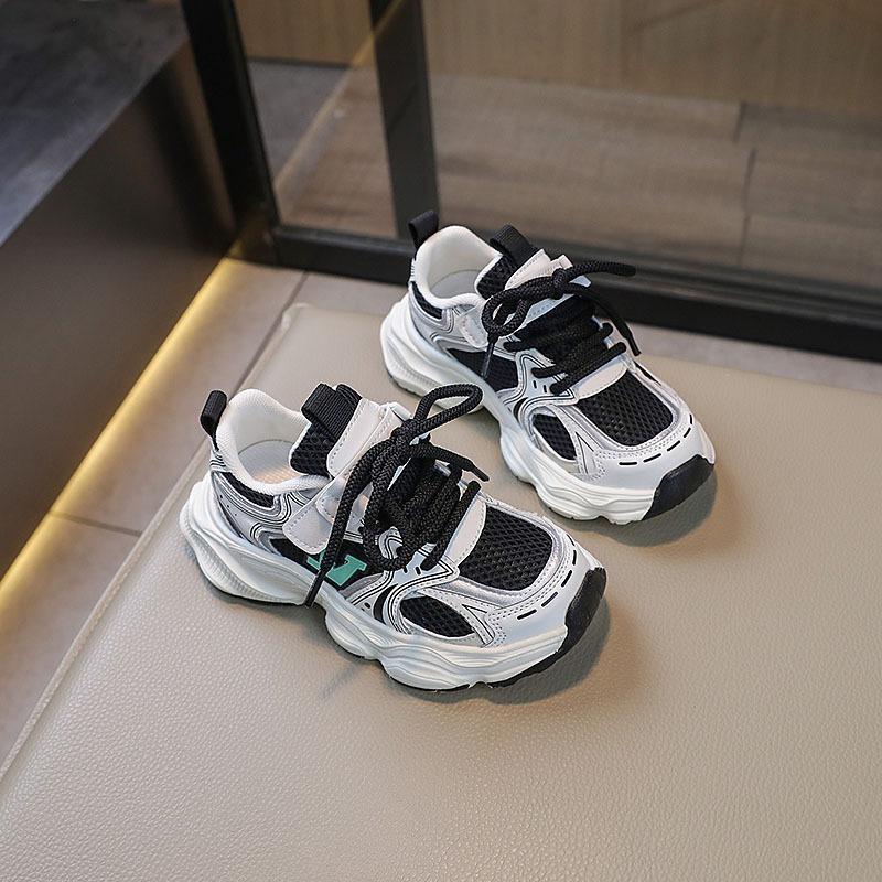 Children's Sports Shoes Spring and Autumn New Boys Shoes Girls Air Net Surface Cuhk Children Running Shoes