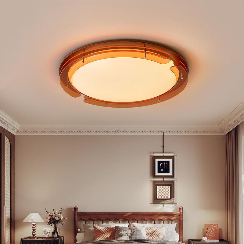 Deckenleuchte für chinesischen Stil Korridoreingang - Französisches Retro-Design in Teefarbe für Balkon oder Garderobe