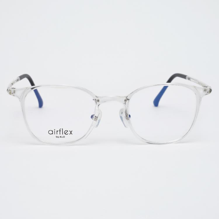 Alloaiweeo [Air Flex] Al6403 2020G Airflex Ultra-Lightweight_Clear Saint Square Eyeglass Frame_Blue Light Lens Selection
