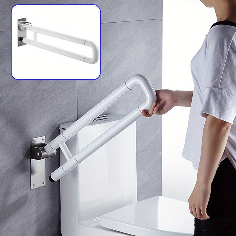 Foldable toilet handle, accessible toilet armrest, wall armrest, bathroom bracket, auxiliary toilet fixed handle safety frame
