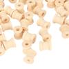 300Pcs Polished Wooden Bobbins Unfinished Barrel Shaped Spools Smooth Empty Wood Spools  DIY Craft