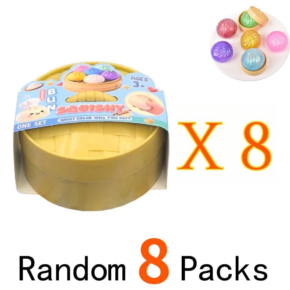 

Colorful Dumpling Squishy Presents Decoration Piece Slow Rebound Plush Pinch Baozi Desk Accessiories Antistress Handheld Plaything Dumpling Squishy