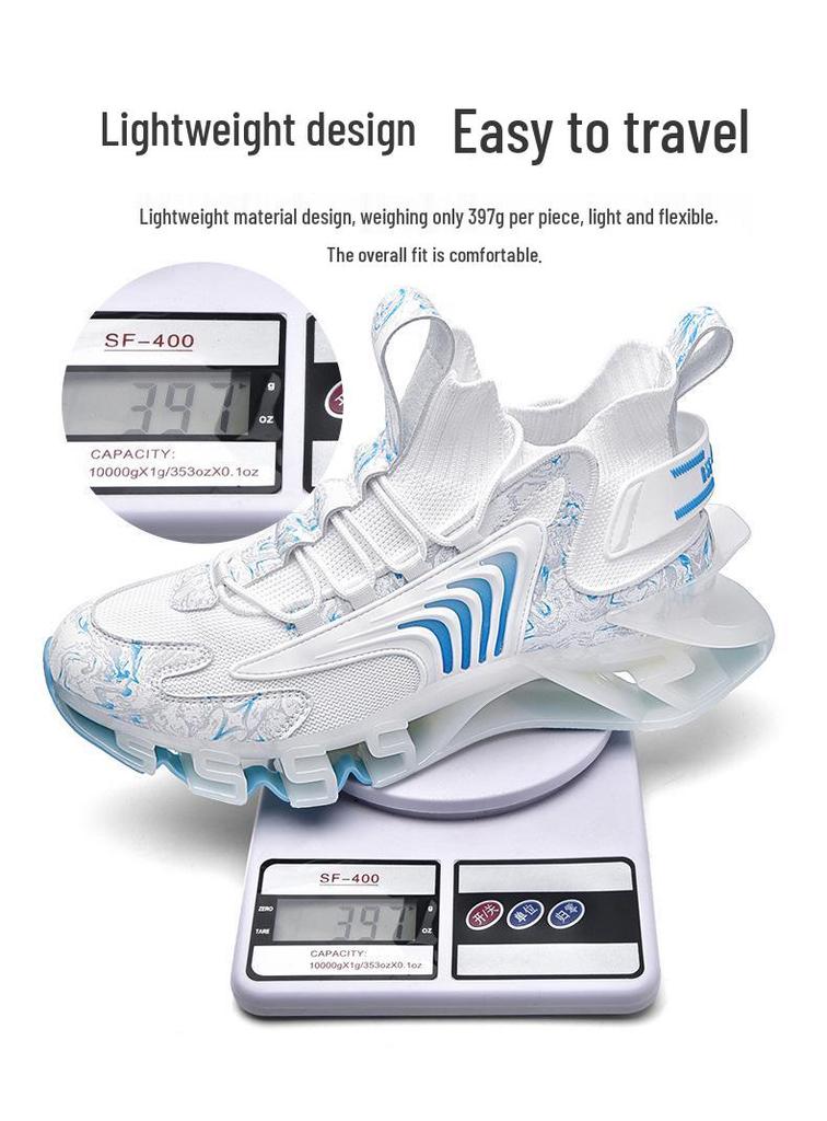 2026 Spring Men's Plus Size Breathable Shock Absorbing Mesh Running Shoes