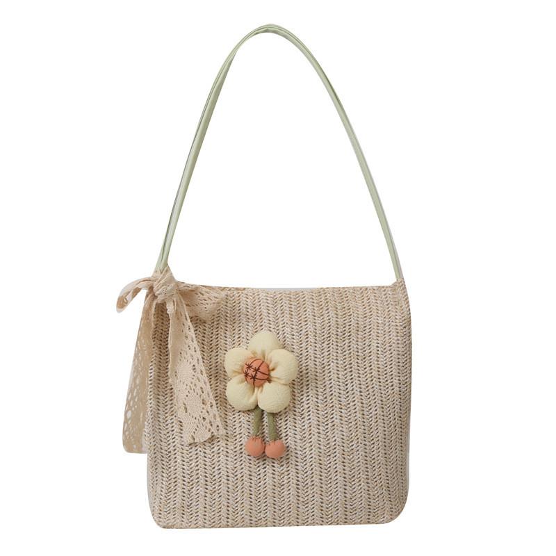 Pc Woven Bag With Magnetic Closure For Daily Street Style Fashion