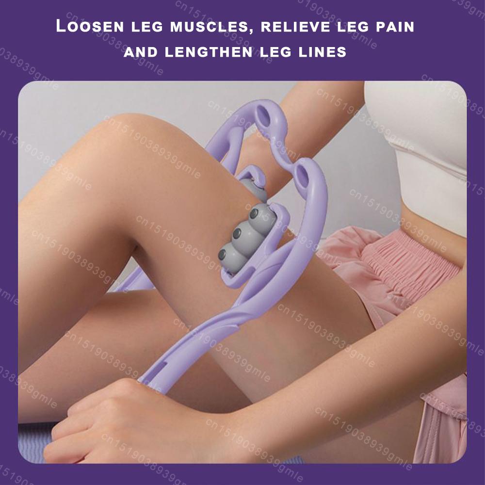 12 Magnetic Cervical Massager Neck Booster Hand-Held Physiotherapy Massage Roller Relax Muscles and Tendons Lengthen Leg Lines