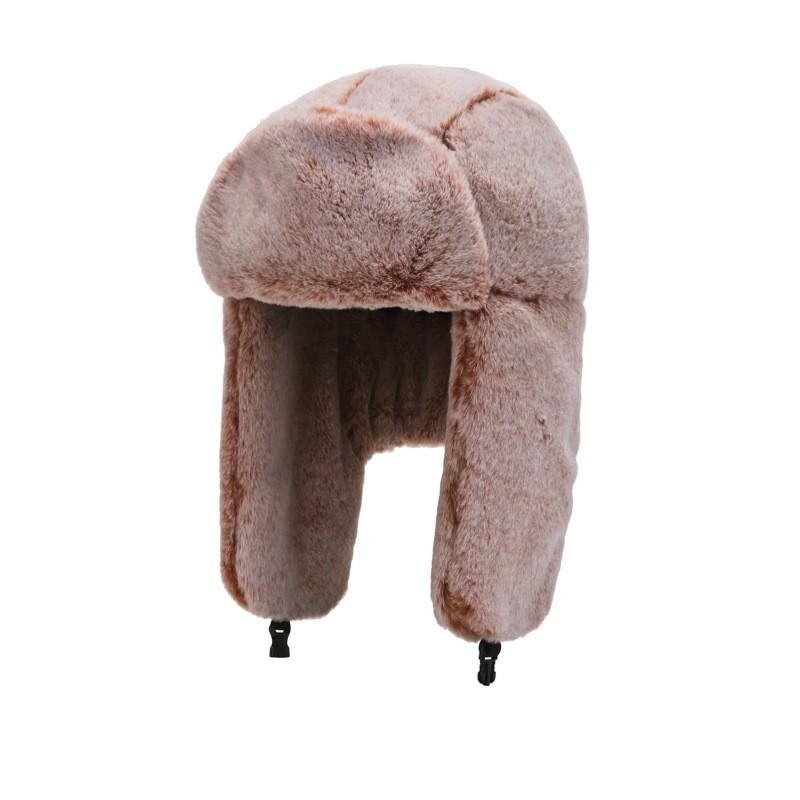 Winter Warm Fleece Lined Beanie Hat Men Women Outdoor Skiing Cycling Windproof Ear Protection Cap