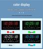 Smart LED Wall Clock with Large Digital Screen, Temperature Display, and Perpetual Calendar