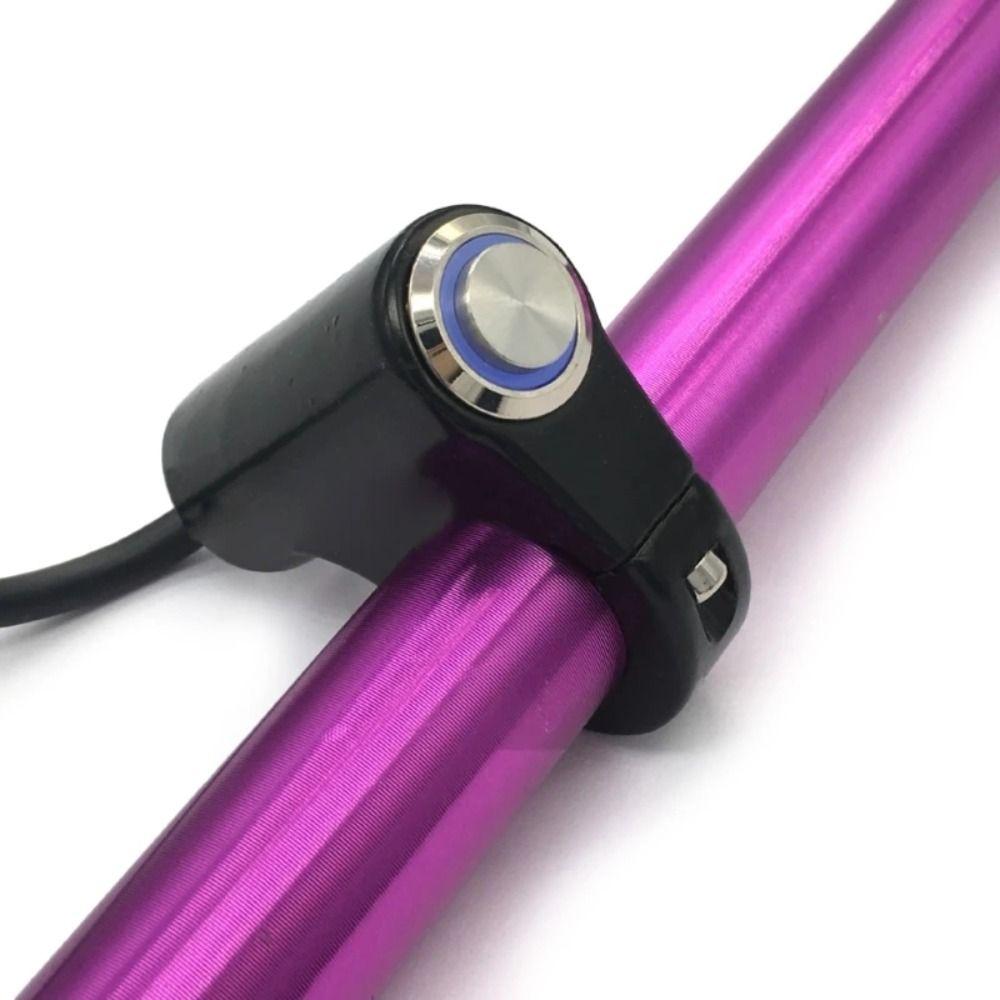 Self-locking Motorcycle Handlebar Switch Aluminum Zinc Zinc Alloy ON/OFF Light Push Button  Fog Light