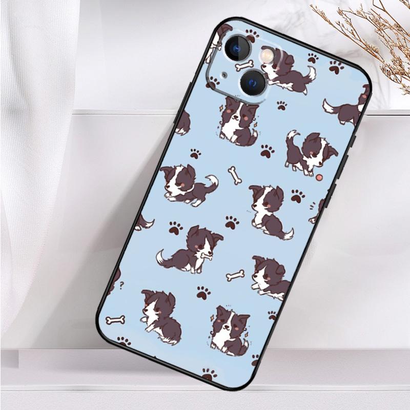 Border Collie Dog Shockproof Case For iPhone 17 Pro Max 11 14 15 16 Plus 12 13 Mini 16e 17 Air Phone Cover