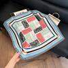New artificial silk shell marine silk scarf 71cm square scarf professional scarf shawl scarf