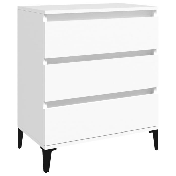 823048 vidaXL White Buffet 60x35x70 Cm Engineered Wood