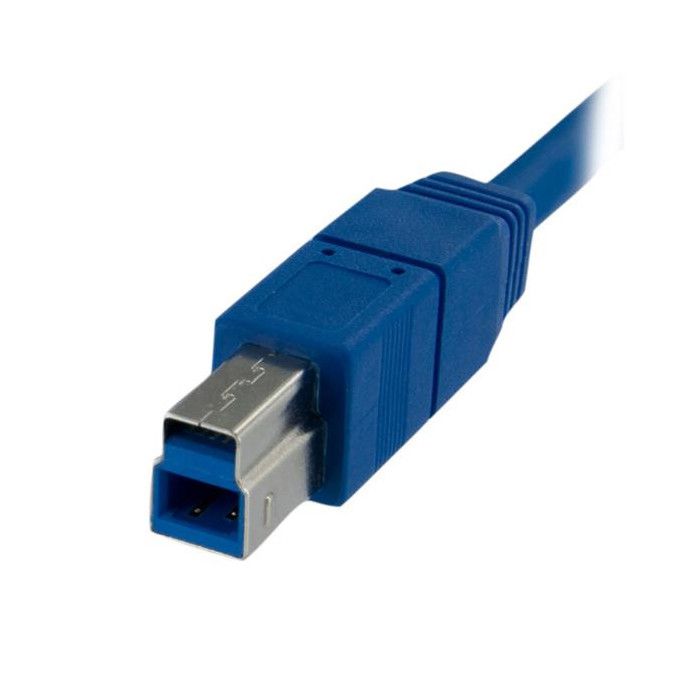 Câble USB 3.0 A Vers B - STARTECH - 1m - Bleu - Blindage - Connecteurs Nickel Plated