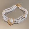 Multi-layer Pearl Pendant Jewelry Accessories Pearl Choker Fashion Retro Pearl Necklace  Women