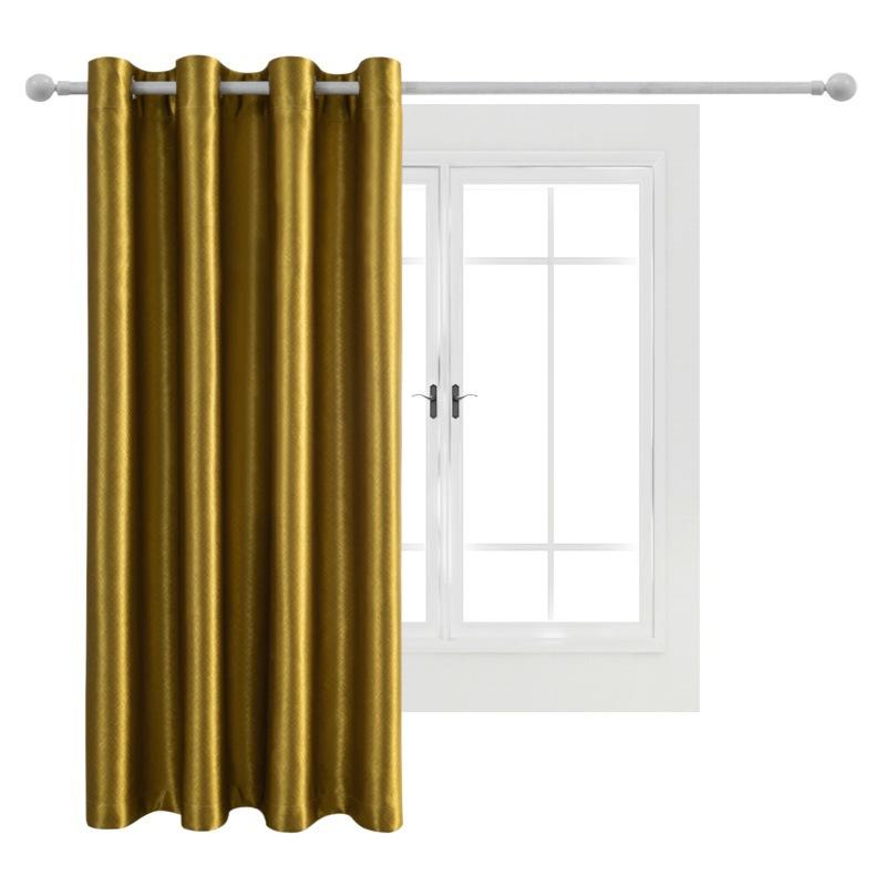 Solid Color Blackout Fabric Balcony Sunshade Thermal Insulated Curtain With Eyelets Perfect For Home And Office Use Energy Efficient Curtains