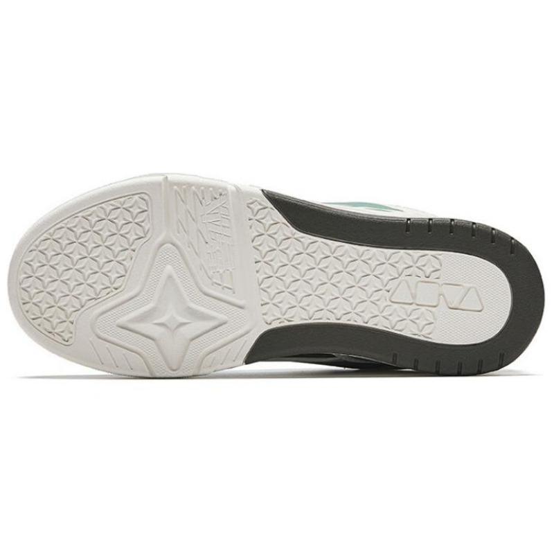 Anta Aojie Comfortable Versatile Non-Slip Wear-Resistant Low-Top Skate Shoes Men Sneakers Green White Brown 112518040-5