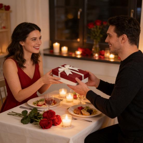 Cutie Cadou de Ziua Îndrăgostiților cu Fundă din Panglică Nuntă Domnișoară de Onoare Cadou de Ziua de Naștere Cutie de Ambalaj cu Capac Bomboane Ruj Bijuterii