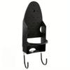 1pcs Plastic Wall-Mounted Iron Holder with Hook Clothes Hanger Organizer for Home Use Space-Saving Laundry Board Bracket Storage