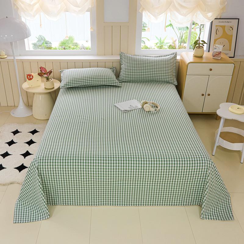 Cotton Thickened Bed Sheet 1pc Plant Flowers Printed Single Double Top King Sheets Pure Cotton Single Size Kids Bed Linen
