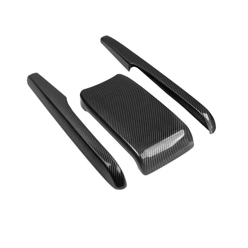 

Fit For Honda 2016-2020 Civic 10th Gen Sedan Central Armrest Box Protective Cover Real Carbon Fiber Decoration Car Accessories S