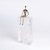 Luxury Crystal Sitting Figure Sculpture for Home Decor