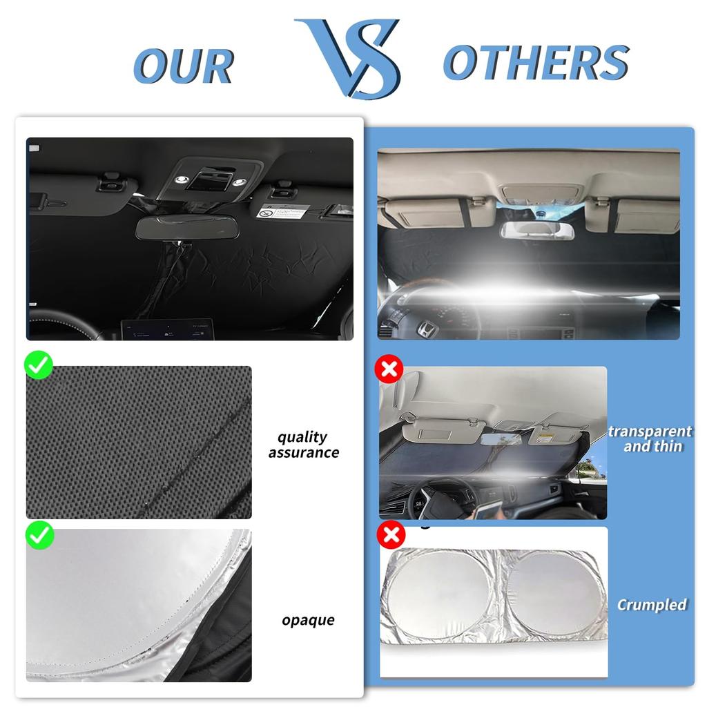 FDAIUN Front Sunshade for BMW 5 Series G60 2024 Summer Enhanced Car Window UV Light Heat Privacy Custom Parts for Your Easy Storage Bag 1 Piece