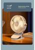 Rechargeable & Plug-in Desktop Clip Fan with Night Light - Silent High Wind Power for Office & Dormitory Use