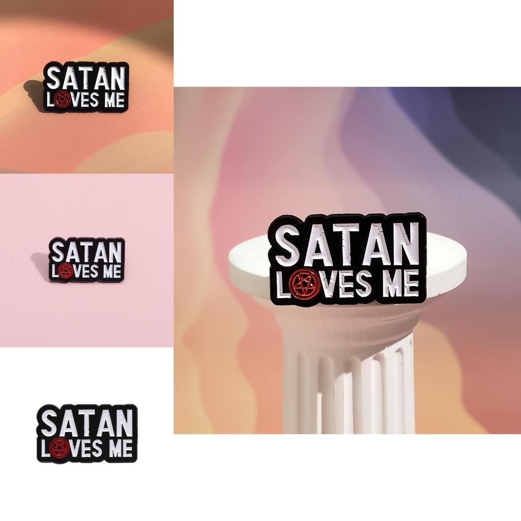 Modern Cartoon Letter Enamel Brooches For Fashion Accessories Ideal For Any Outfit