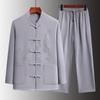 Yalu Men's Traditional Chinese Long-Sleeve Suit