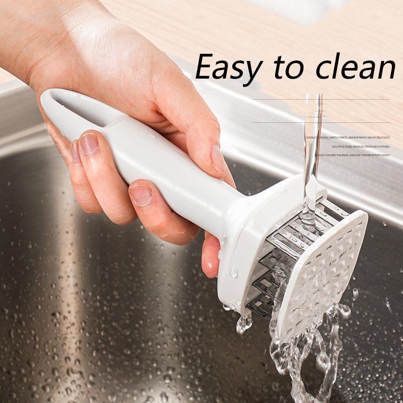 24 Blades Needle Meat Tenderizer Stainless Steel Knife Meat Beaf Steak Mallet Meat Tenderizer Hammer Pounder Cooking Tools