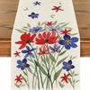 Printed Table Runner Living Room Table Holiday New Year Decoration Centerpiece Long Tablecloth