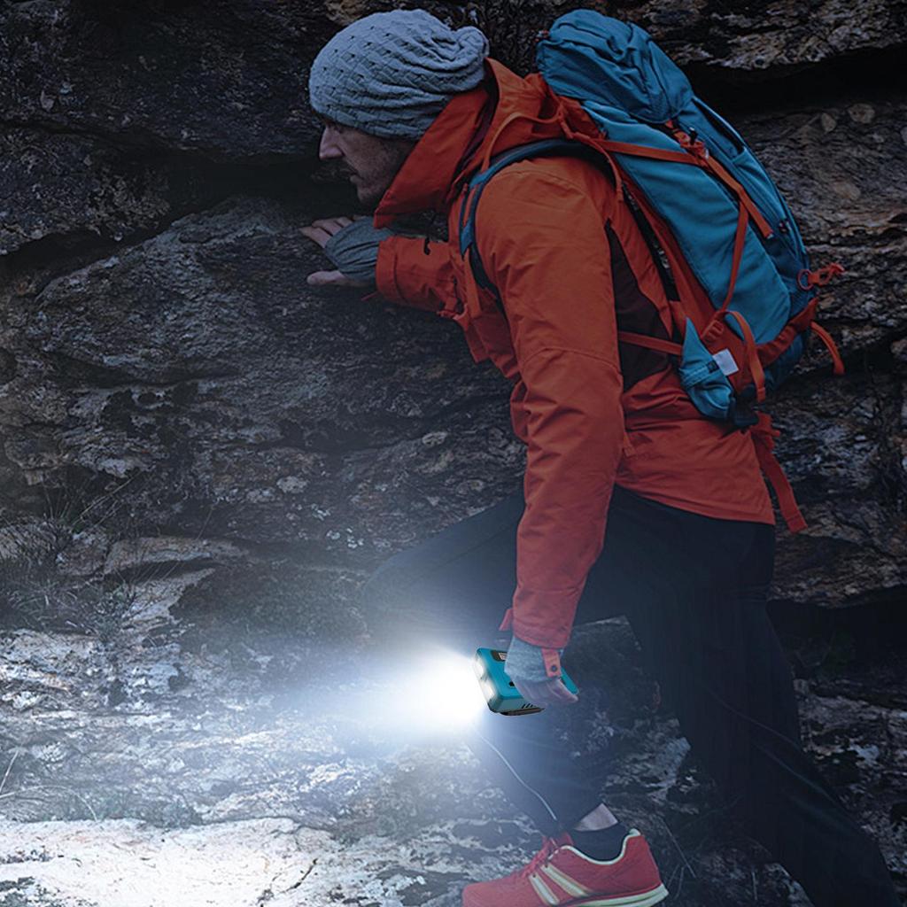 Batterie-Wechselrichter 21V Eingebaute LED-Leuchte Power-Inverter für Fahrzeug Tragbarer Generator-Ladegerät für Auto Camping Outdoor Zuhause LKW