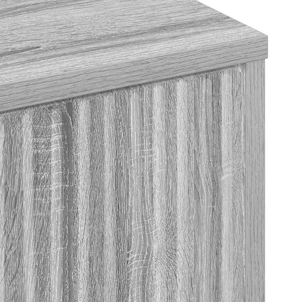 Wall Mounted Bathroom Cabinet Grey Sonoma 39 x 23.5 x 65 cm