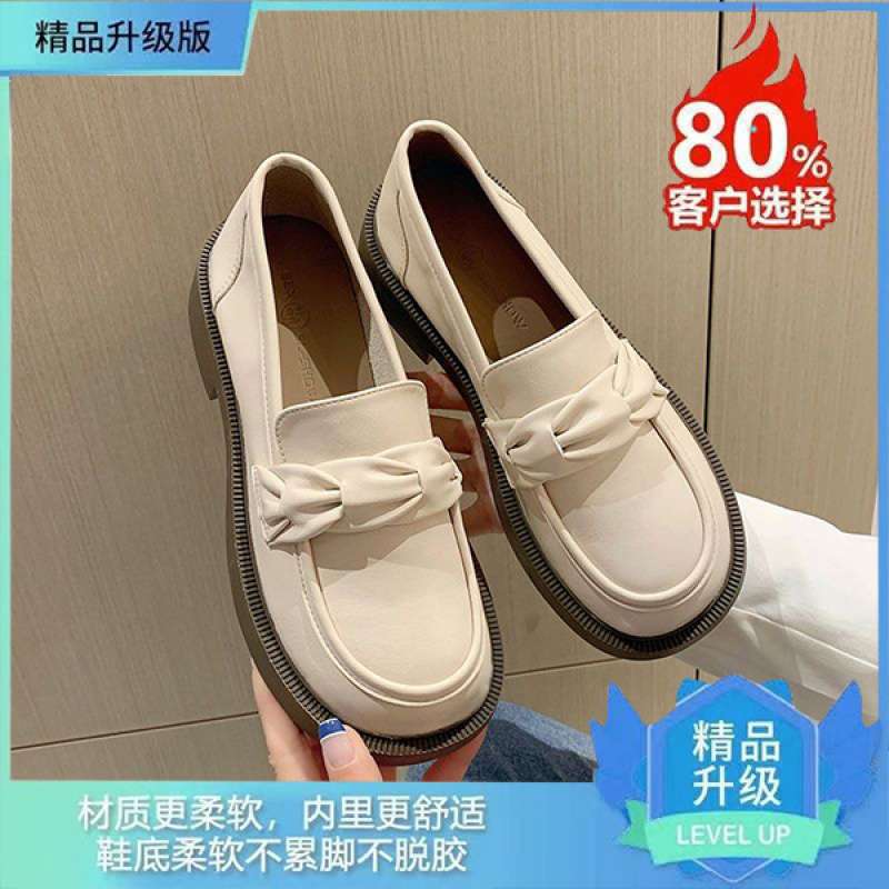 Slipper Damen 2025 Herbst neue Plateau dicker Absatz Mode Britisch Einzelne Schuhe College-Stil Ein Pedal jk kleine Lederschuhe