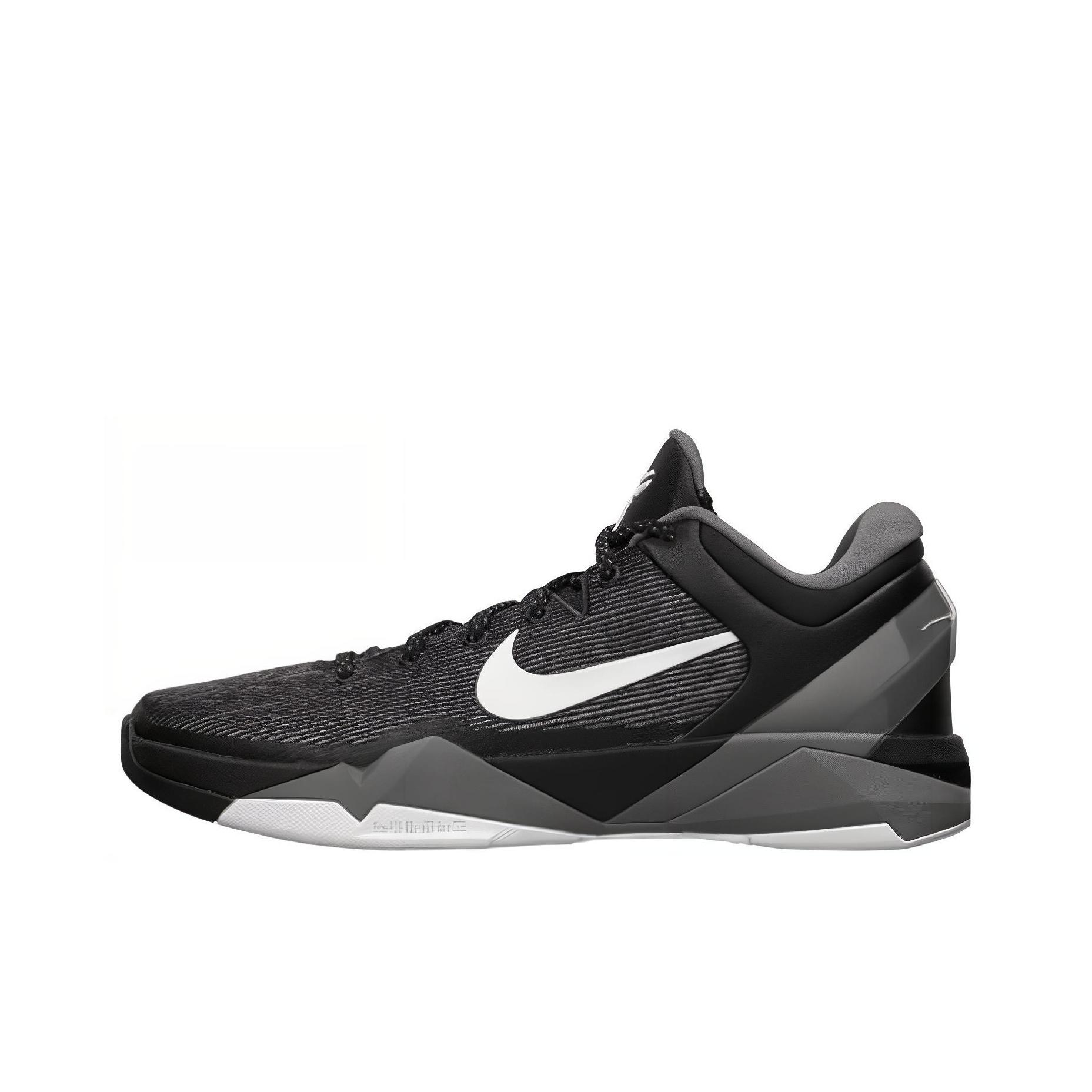 Nike Zoom Kobe 7 System Schwarz Wolfsgrau Herren Sneaker Weiß-Wolfsgrau-Klar-Grau 488371-001 41 black