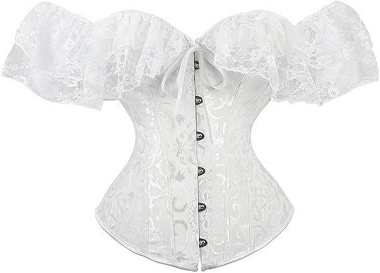 Lace Sleeve Strapless Body Shaper Corset for Women – European & American Slimming Short Sleeve Design