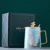 430ml Chinesischer Stil Kaninchen Kaffeetasse Mit Geschenkbox Keramik Tiere Tasse Mit Löffel Und Deckel Jubiläum Weihnachten Geburtstag Geschenk