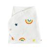 Vierlagige Mull-Baby-Swaddle-Decke mit Cartoon-Motiv - Anti-Schreck-Wickeltuch