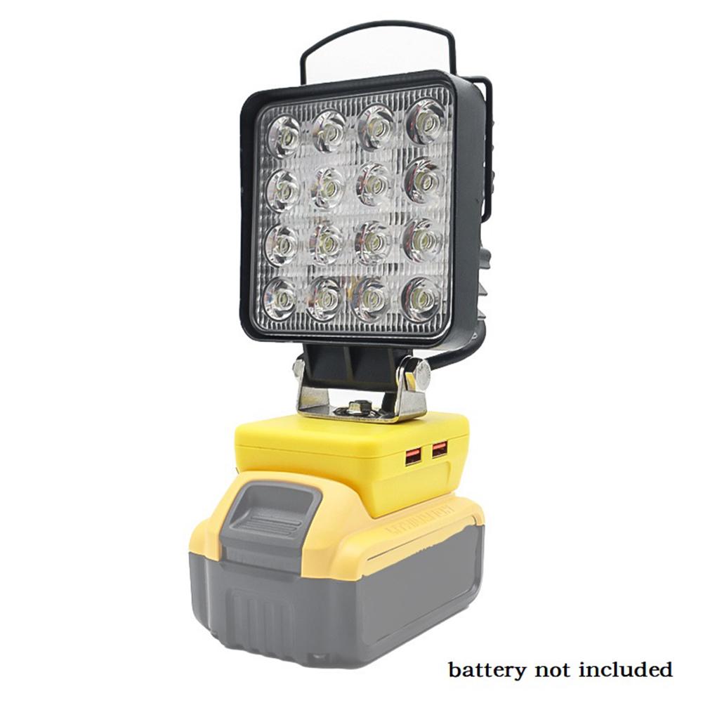 Flashlights Portable Work Light For De-walt For Workshop Camping LED WorkLight Torch Battery Black Flood Light