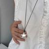 Korean Geometric Pendant Necklace: Luxury Long Trendy Women's Sweater Chain