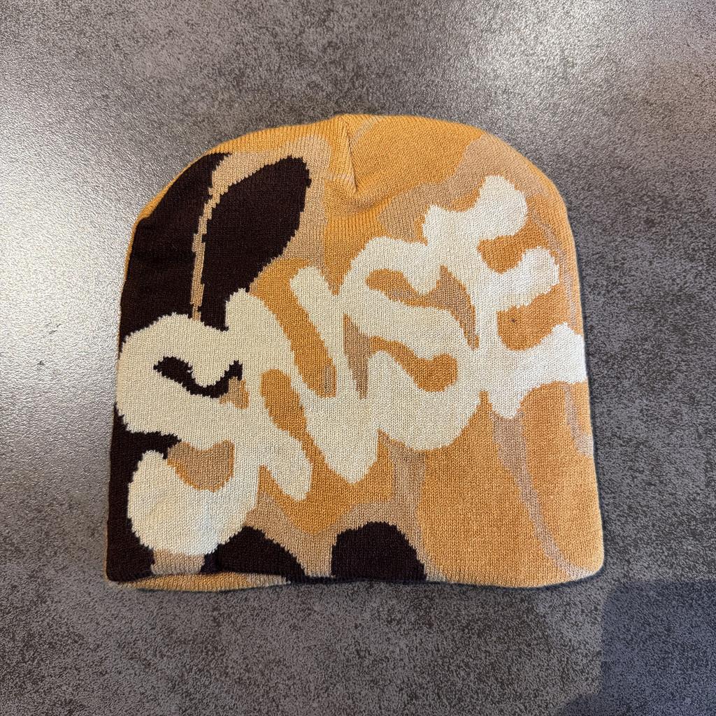 Street Style Letter Pattern Casual Warm Neutral Knitted Hat Fall For