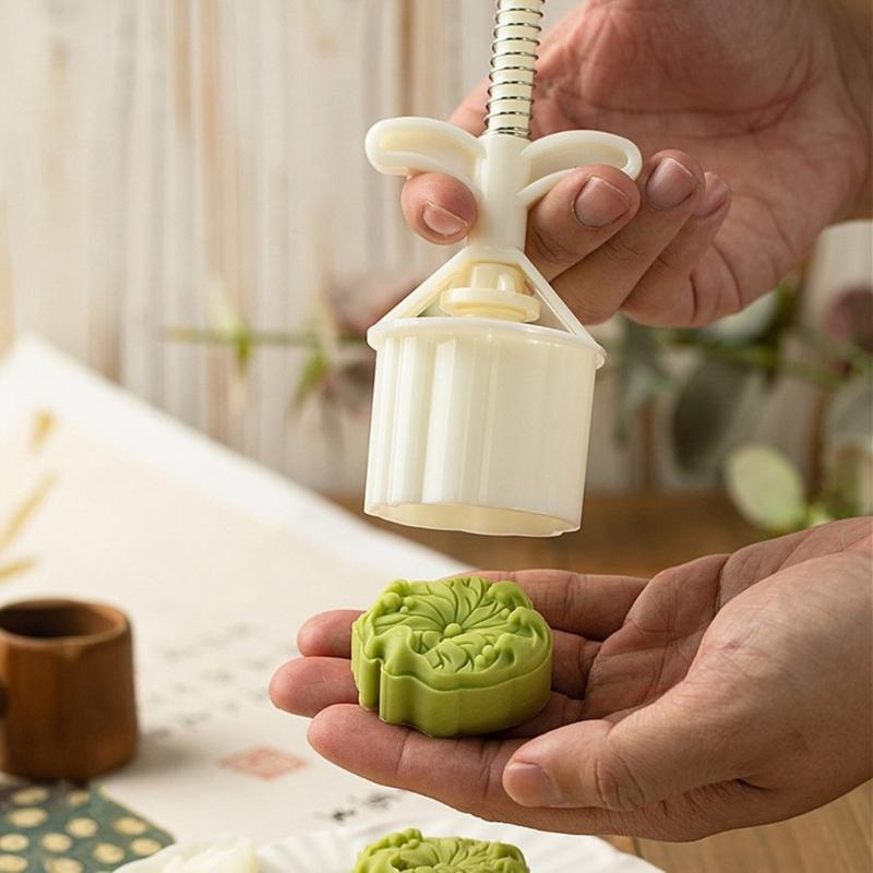 Cake Molds Dessert Press Tool Lotuses Root/Leaf Shape 50g Pastry Tool ABS Texture Pastry Moulds Baking Supplies for Cake