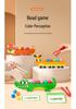 Wooden Educational Toys for Young Children: Early Learning, Parent-Child Interaction, Fruit, Color & Shape Recognition, Bead Threading
