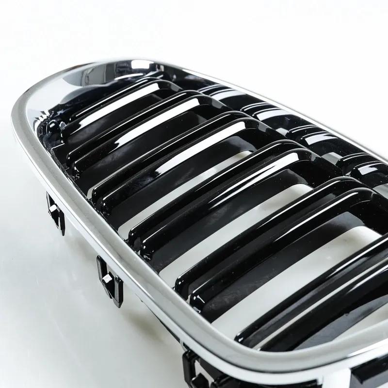 For BMW 5 Series F10 F11 M5 2010-2016 Front Hood Kidney Bumper Racing Grille Mesh Double Slat Grill Car Replacement Accessories
