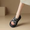 Roman Sandals Women's Summer 2025 New Open-toed Soft-soled Small Fragrant Slippers Thick-soled Flat-soled Beach Women's Shoes